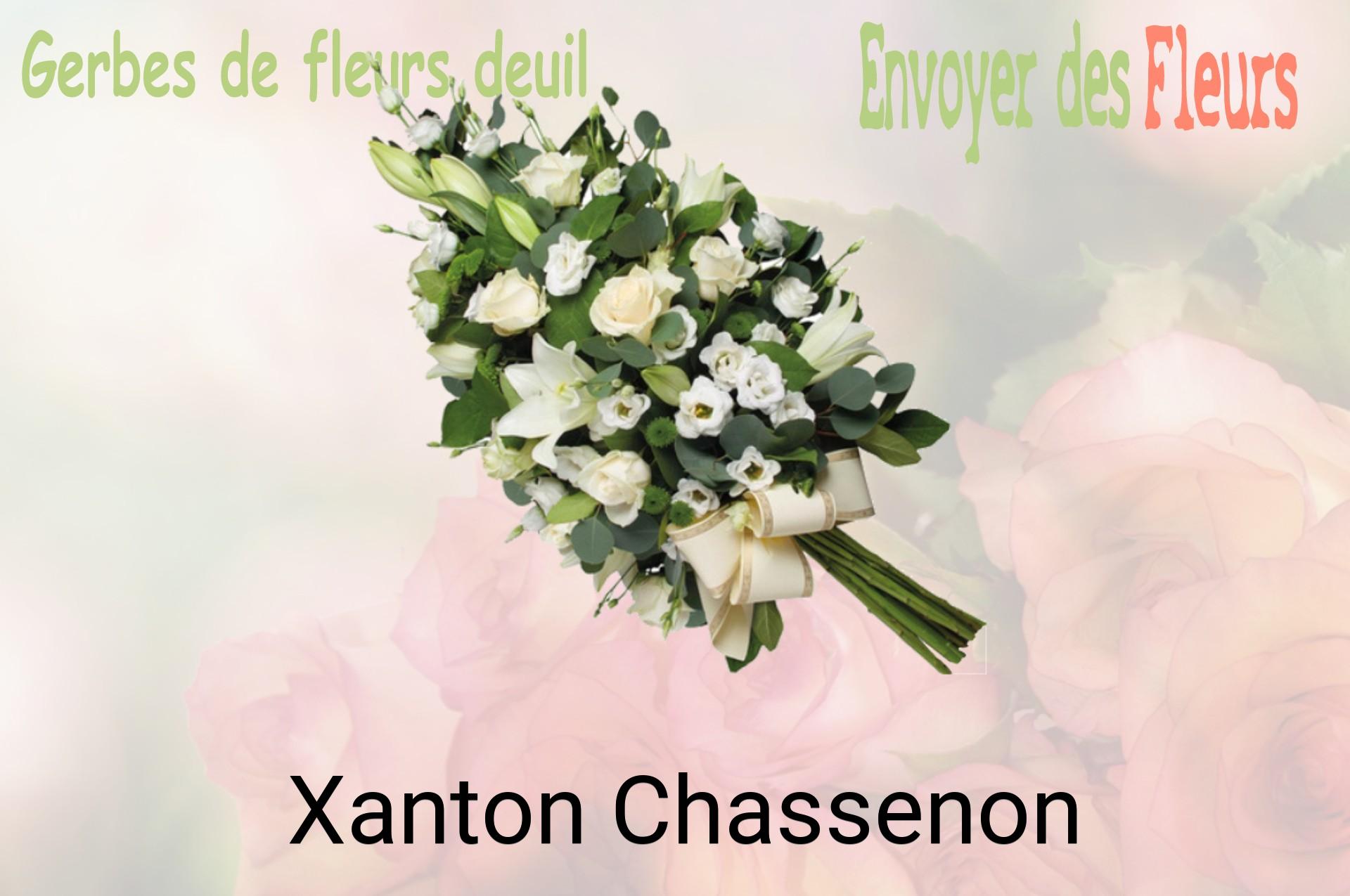 Gerbe de fleurs de deuil livrée à Xanton-Chassenon